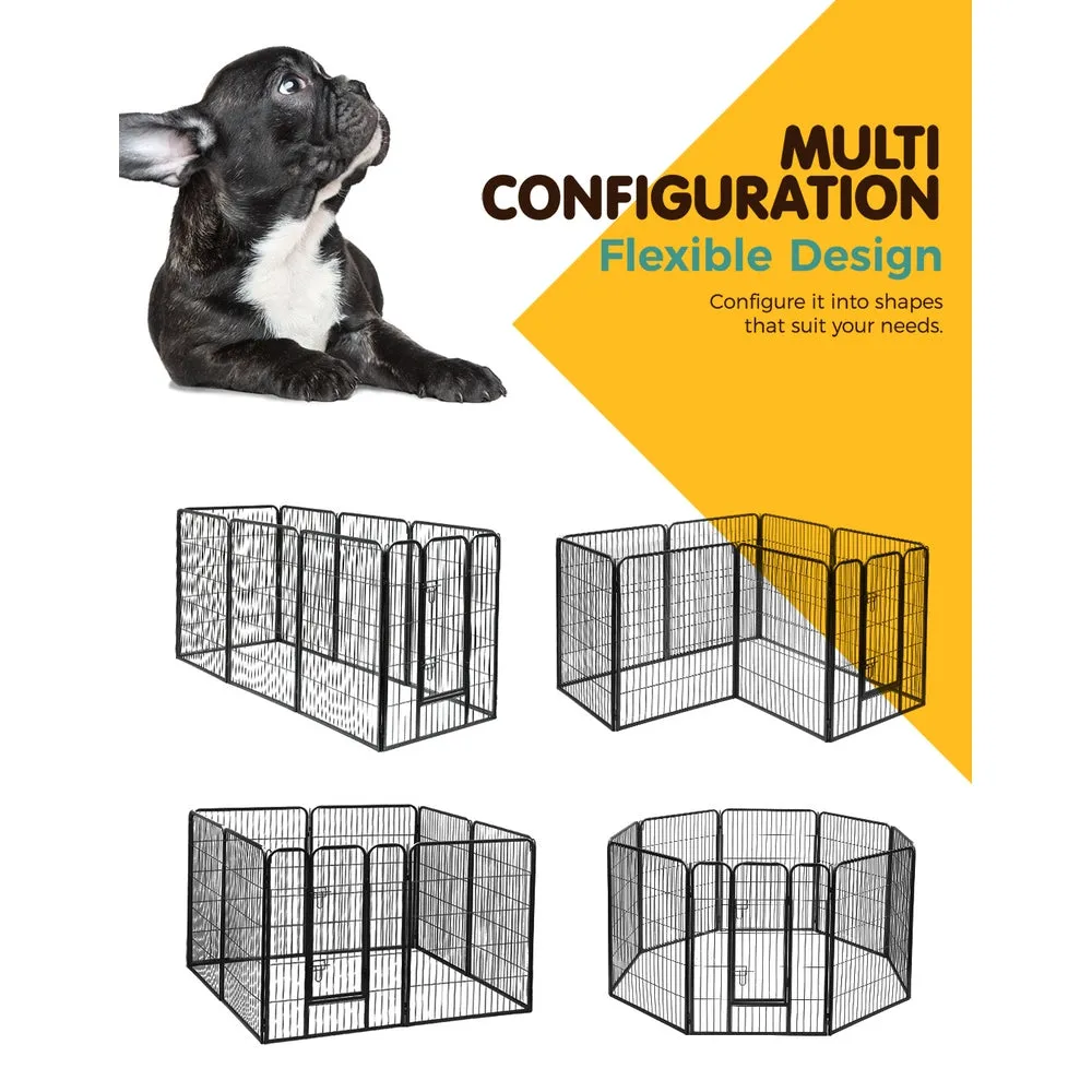40" 8 Panel Dog Playpen | Pet Exercise Cage Enclosure Fence Play Pen