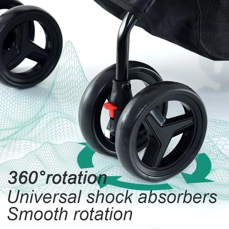 BNDC 107 Pram & Stroller For Dogs & Cats (Sky)
