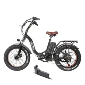 Nakto 500W Ox Folding Fat Tire Electric Bike