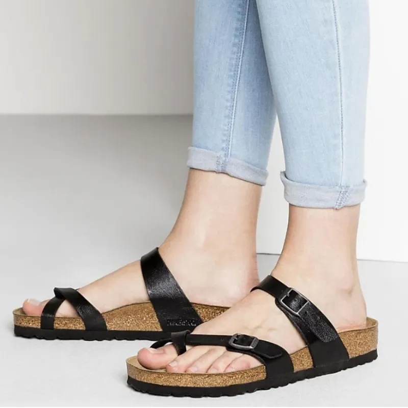 OCW Men Orthopedic Sandal Arch Support Breathable Comfortable Anti Slip Cork Buckle Strap Sandal